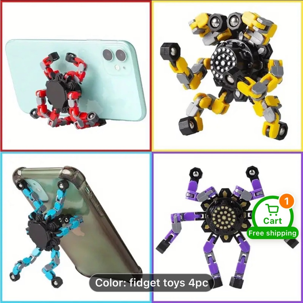 🧸KOOL FIDGET SPINNER TOYS 🧸PHONE 📱HOLDER 📱